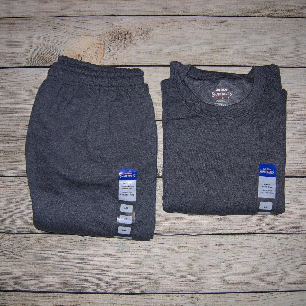 Gildan Smart Basics Sweatpants & SweatShirt Set L